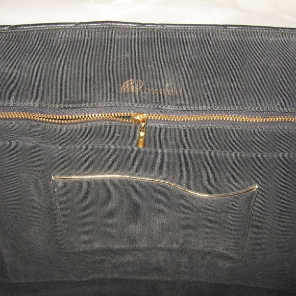 ❤️ HARRY ROSENFELD XL Black Soft Quilted V Leather Cabachon Top Handle Bag - Picture 15 of 15